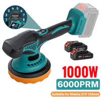 1000W Cordless Car Polisher Electric Polisher 8 Speeds Automobile Car Polishing Sealing Glaze Machine For Makita 18V Battery
