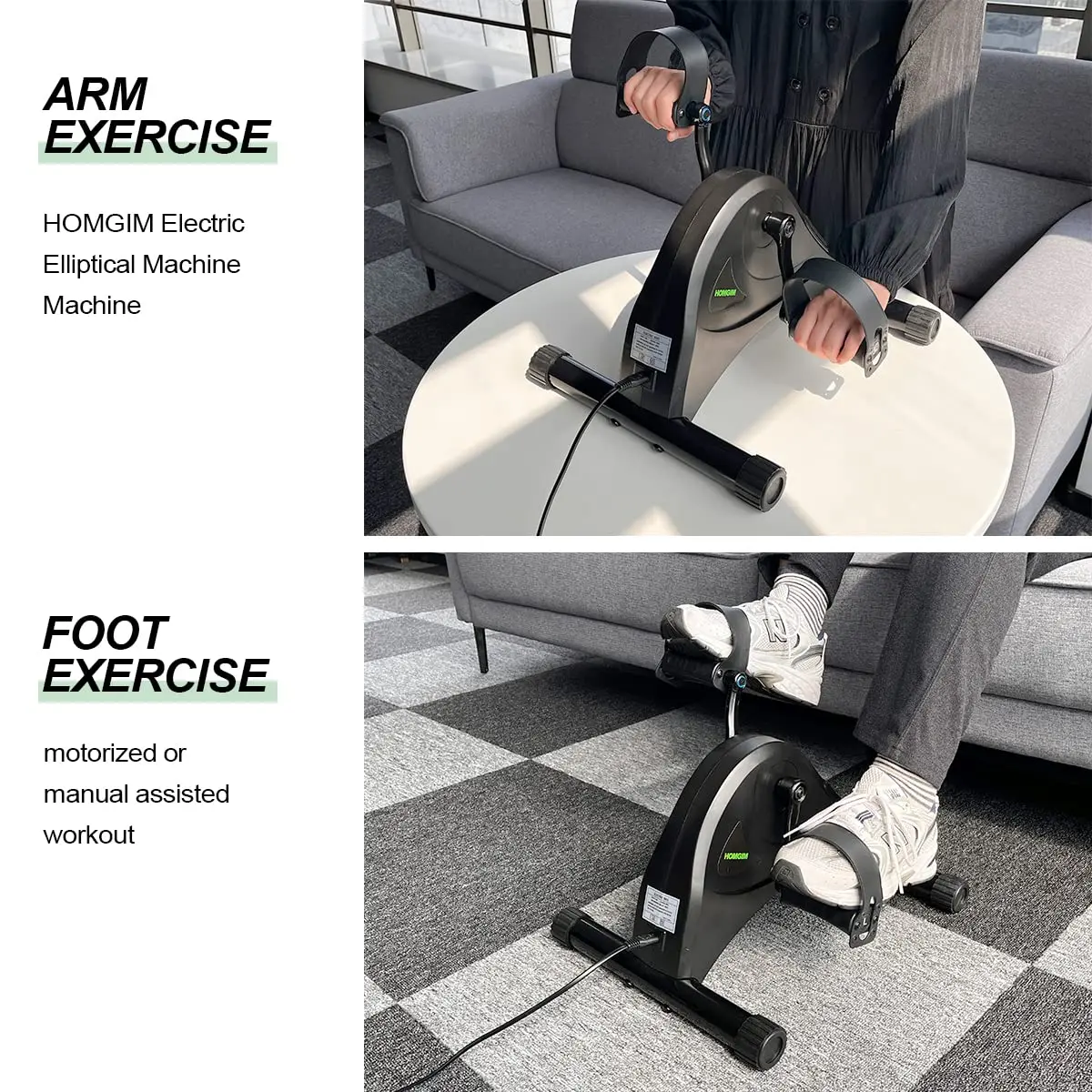شاشة LCD مدمجة كهربائية تحت المكتب، مدرب صالة الألعاب الرياضية المنزلي المحمول 2026