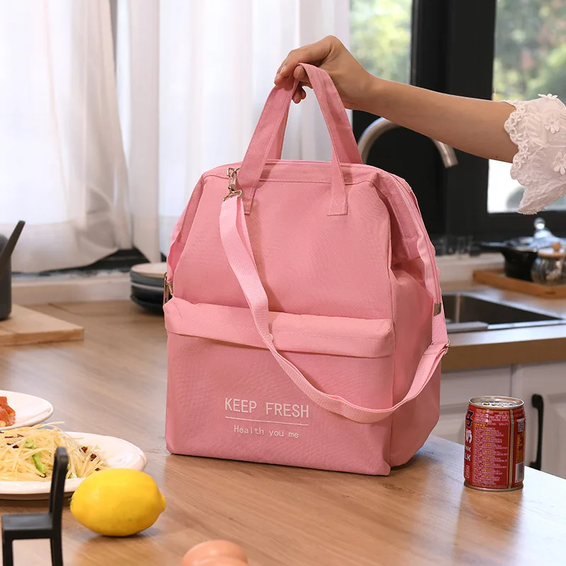 Large Capacity Lunch Bag Women Waterproof Insulated Shoulder Crossbody Bags for Lunch Box Picnic Portable Fresh Cooler Bags 2024