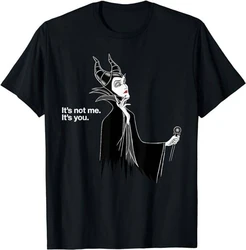 Fashion Villains Maleficent It's Not Me It's You T-Shirt 100% Pure Cotton Hip Hop Streetwear Tops Tops Tees Men's Clothing 43011