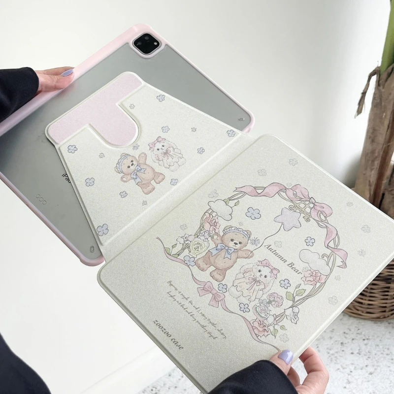 

Чехол для Ipad Air 5 4 10th 10.9 iPad Pro 12.9 13 Air 11 2025 Funda 5th 6th 9.7 Cover 10.2 7/8/9th Gen Rotate Stand Cover Cartoon