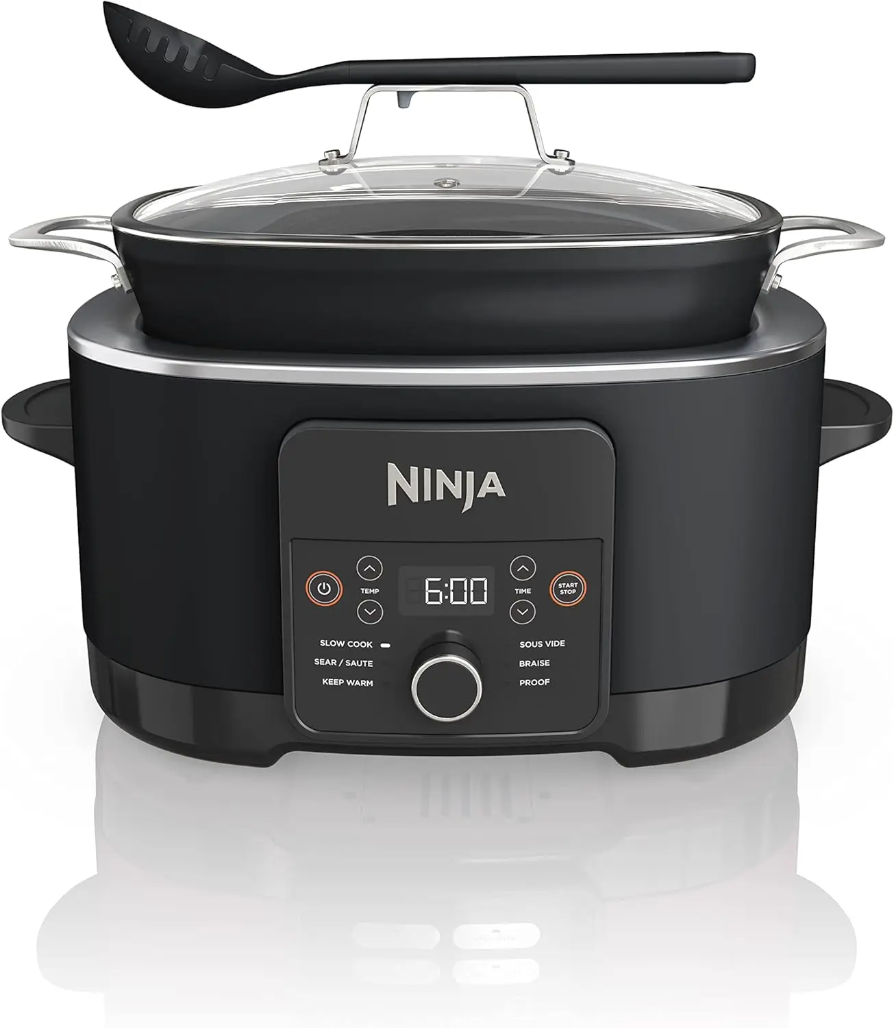 Sous Vide & Proof 6-in-1 Multi-Cooker, with 8.5 Quarts, Slow Cooker, Dutch Oven & More, Glass Lid & Integrated Spoon