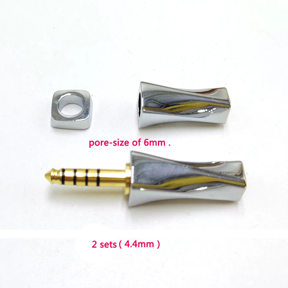 Haldane Xiaoman-الخصر 2 مجموعات 4.4 مللي متر 3.5 مللي متر التوصيل سماعة ترقية سلك كابل السراويل التمهيد الفاصل كابل التمهيد المسام حجم 6 مللي متر