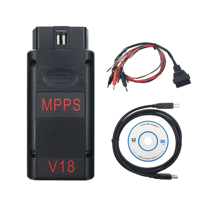 

MPPS V18 OBD2 Diagnostic Tool MAIN + TRICORE + MULTIBOOT V18.12.3.8 With Breakout Tricore Cable