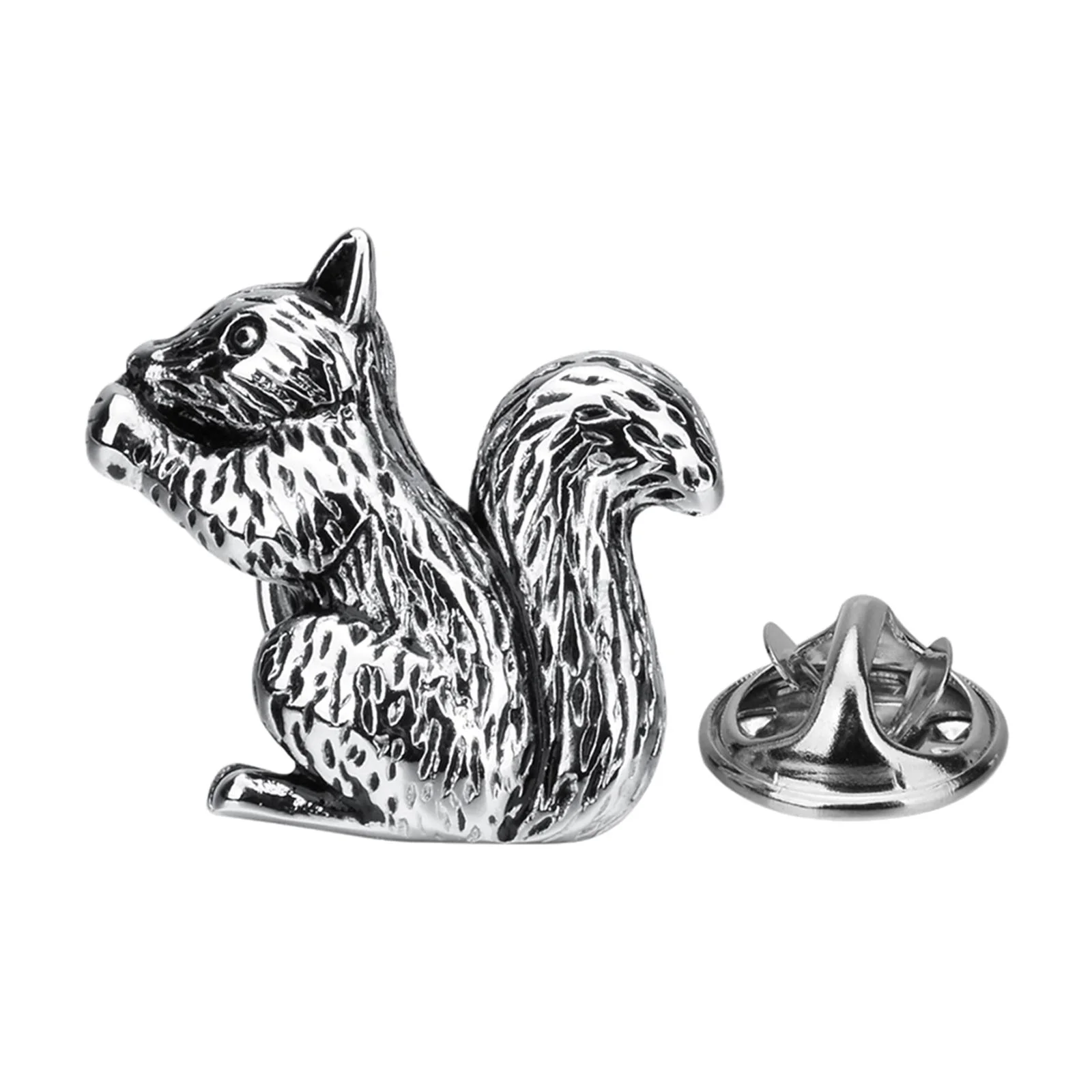 Squirrel Lapel Brooch Pin Handmade Unique Collar Pins for Jacket Backpack Engagement