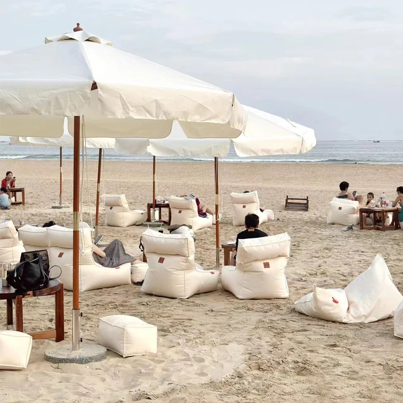Outdoor waterproof lazy sofa bean bag Internet celebrity beach bar recliner bed and breakfast courtyard leisure lazy chair