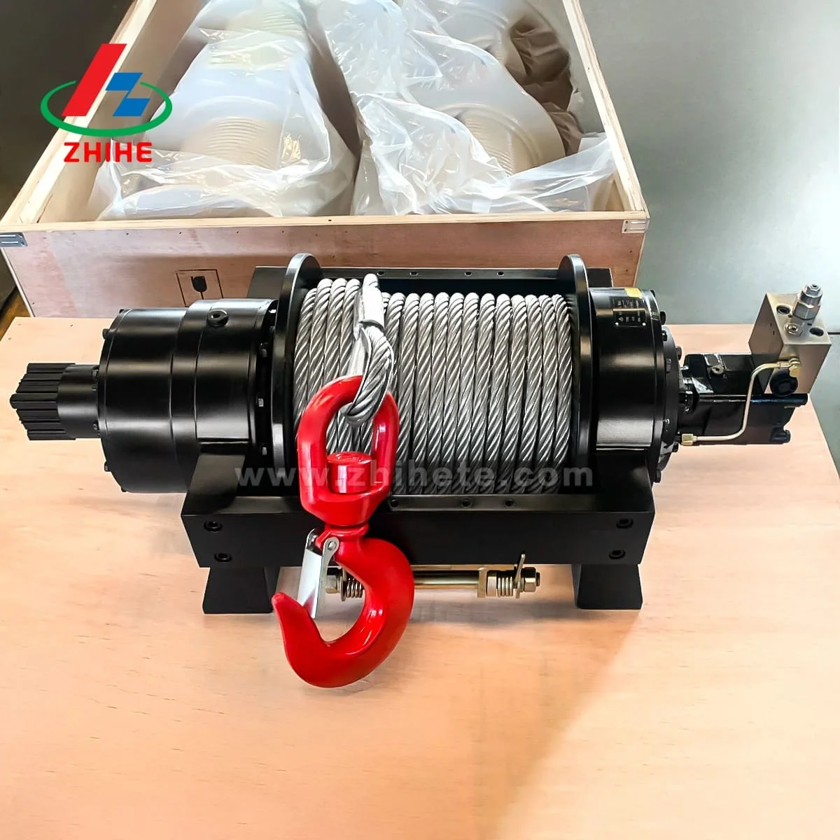 

Heavy Duty 20000 lb Tow Truck Winch 10ton Compact Hydraulic Conductor Pulling Winches for Tow Truck