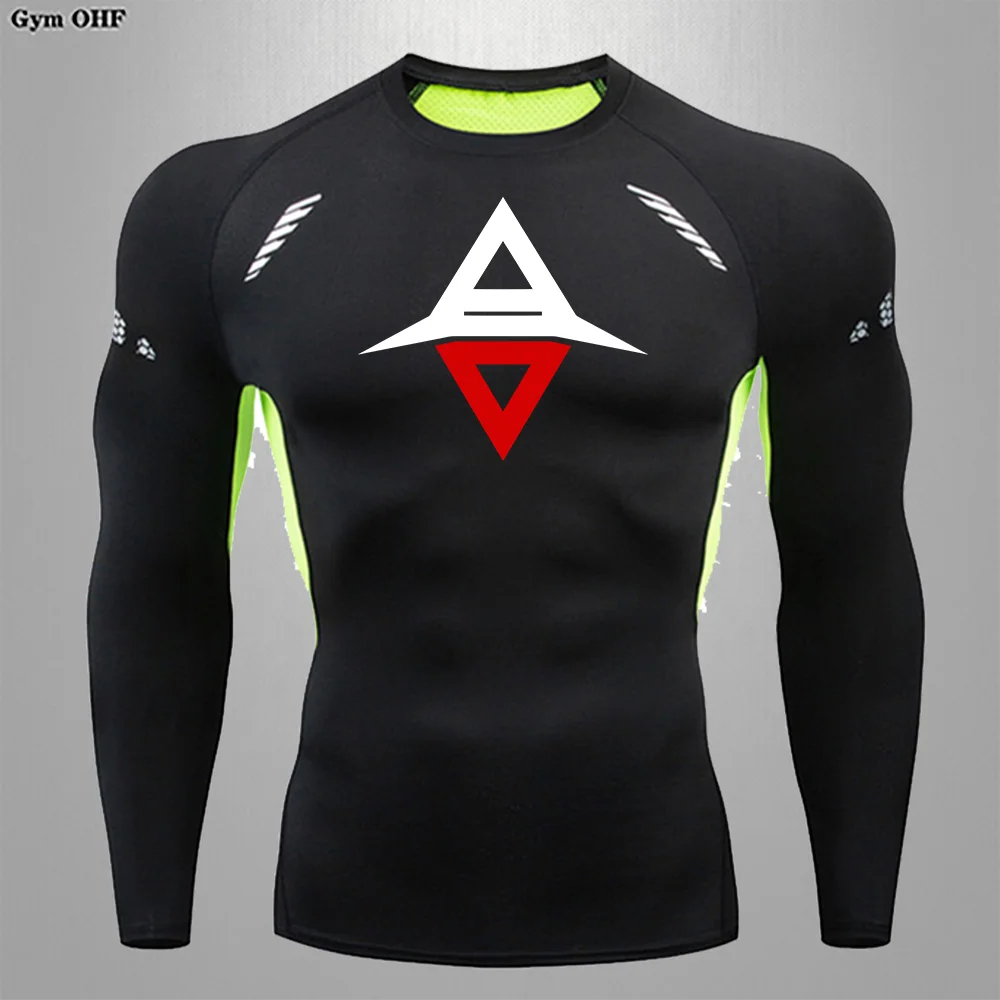 （MZ）Sports training, fitness, quick drying, breathable, super elastic men's long sleeved T-shirt