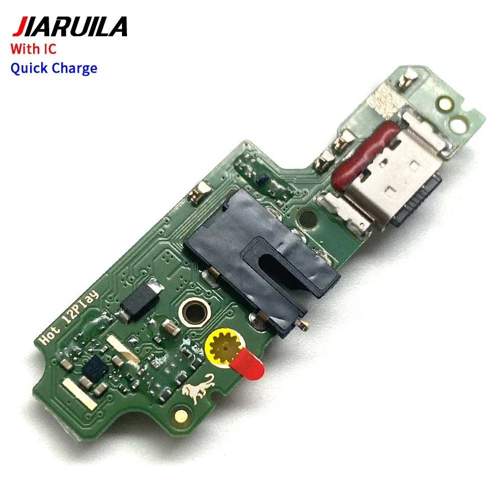 10Pcs ,  USB Charging Port Flex For Infinix Hot 50 Pro Plus Hot 30i Hot 12 Play Hot 40 Pro Dock Connector Mic Board Replacement