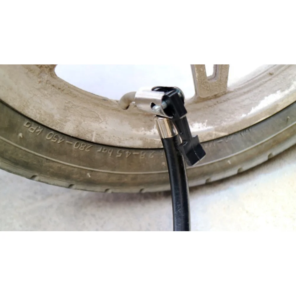 

2Pcs Air Pump Extension Cable Rubber Hose Tire Inflator Tube Replacement Core Easy Fit for Car Inflation