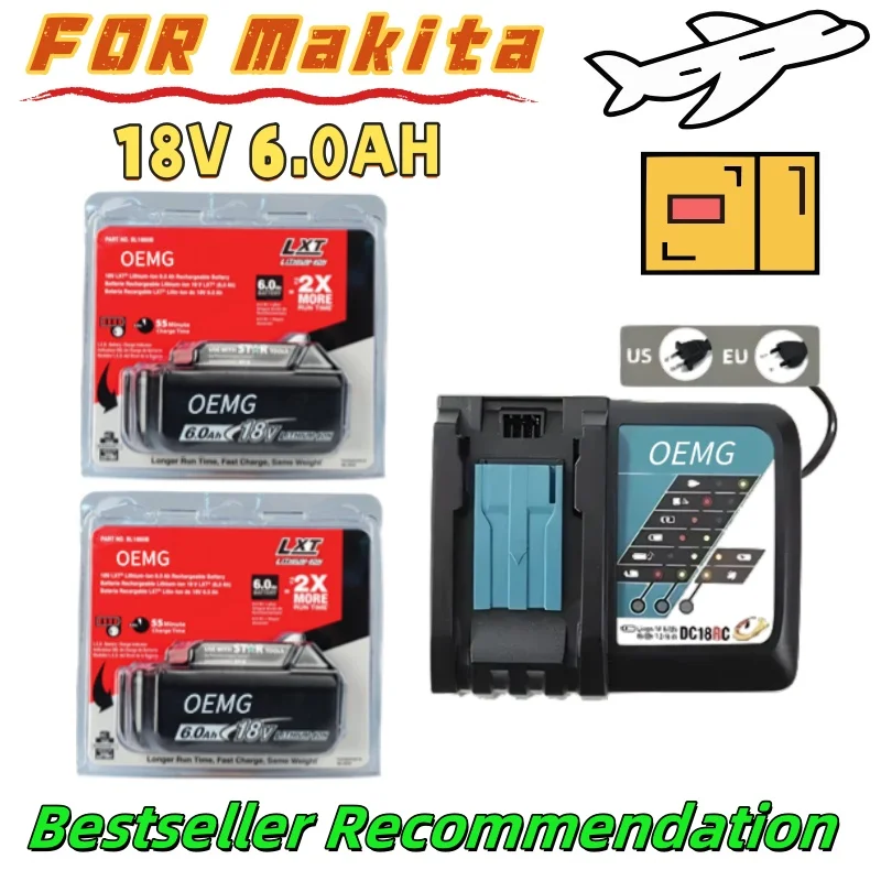 

FOR Makita 18V 6.0Ah LXT Battery:Fast Charging 18V 6.0Ah power.Star Protection extends life-ideal for daily professional use