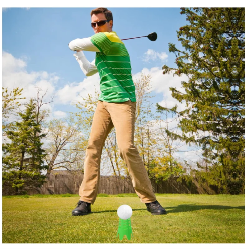 20pcs Golf Tees Plastic Golf Simulator Tees Practice Training Golf Mat Tees for Home Outside Sports-Lover Athletes