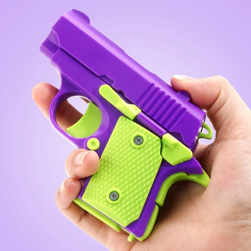 3D Printed Model Gravity Pistol Mini 1911 Kids Toy Gun Mini Pistol Model Anti-stress Adult Stress Relief Toys Party Favors