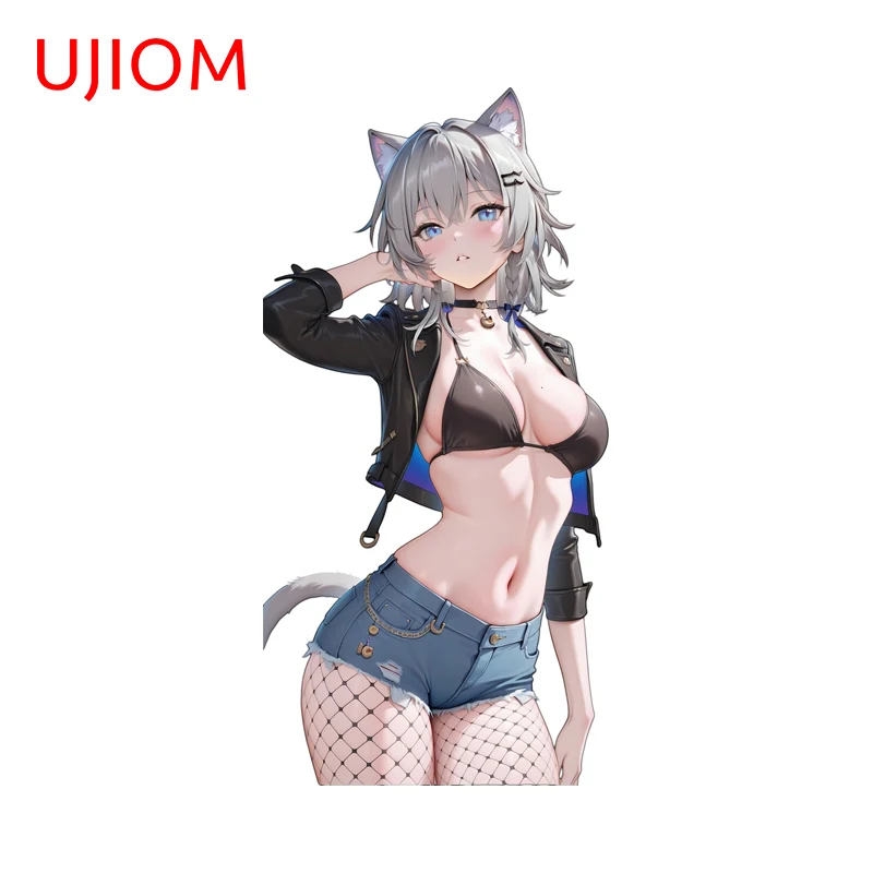 UJIOM Alluring Bikini Cipher Honkai Star Rail Wall Sticker Delicate Attractive Chic Sunscreen Decal Air Conditioner Decor