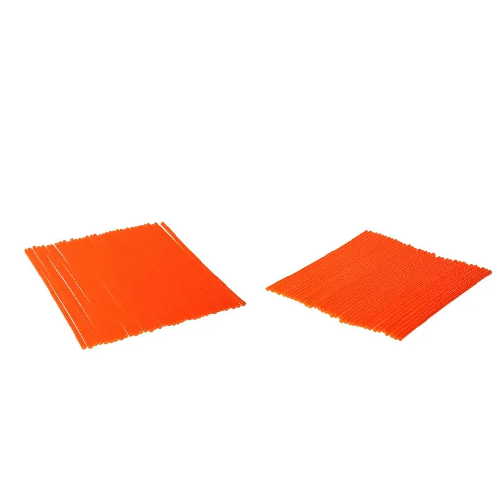 Orange Plastic Wheel Spoke Wraps Custom Rim Skin Cover for Cheap Dirtbike 250cc Adult Motorcycle Accessories