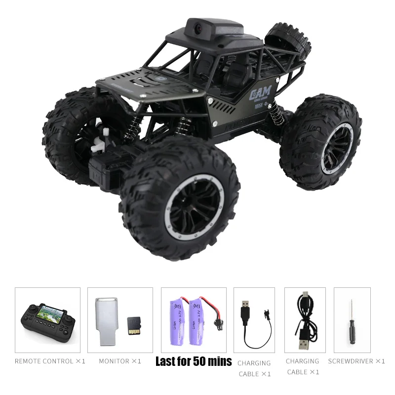 Rc Auto met Camera LCD Afstandsbediening Fpv Real Time Transmissie Hoge Snelheid 2.4g Afstandsbediening Auto Foto's maken Speelgoed Voor Kinderen Volwassenen