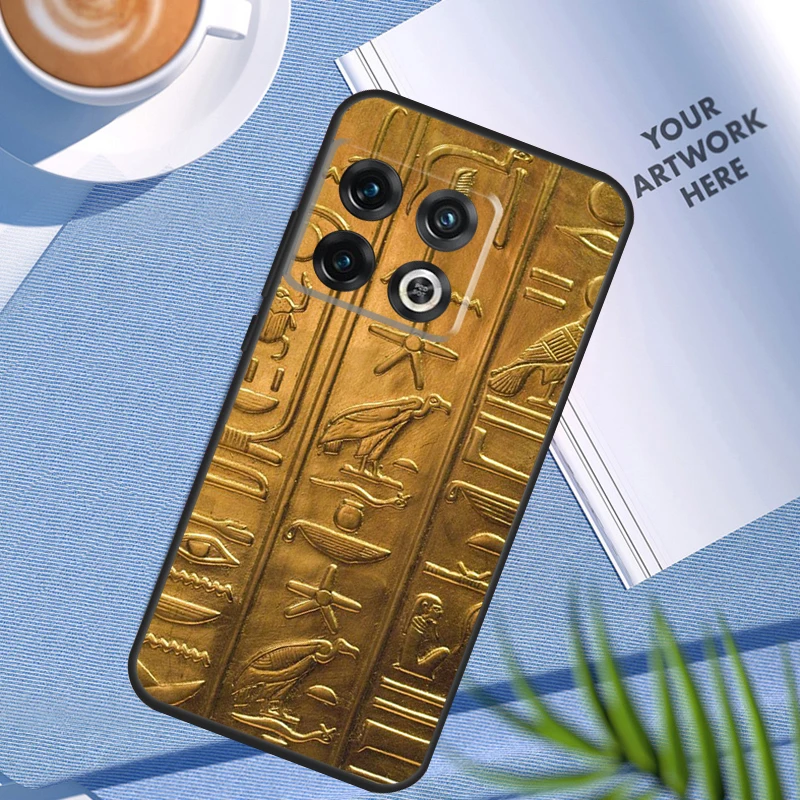 Egyptian Hieroglyphics Case For OnePlus 12 12R 11 9 10 Pro 10R 9R 8T 10T Nord 3 CE 2 Lite 2T CE4 N10 N20 N30 Cover