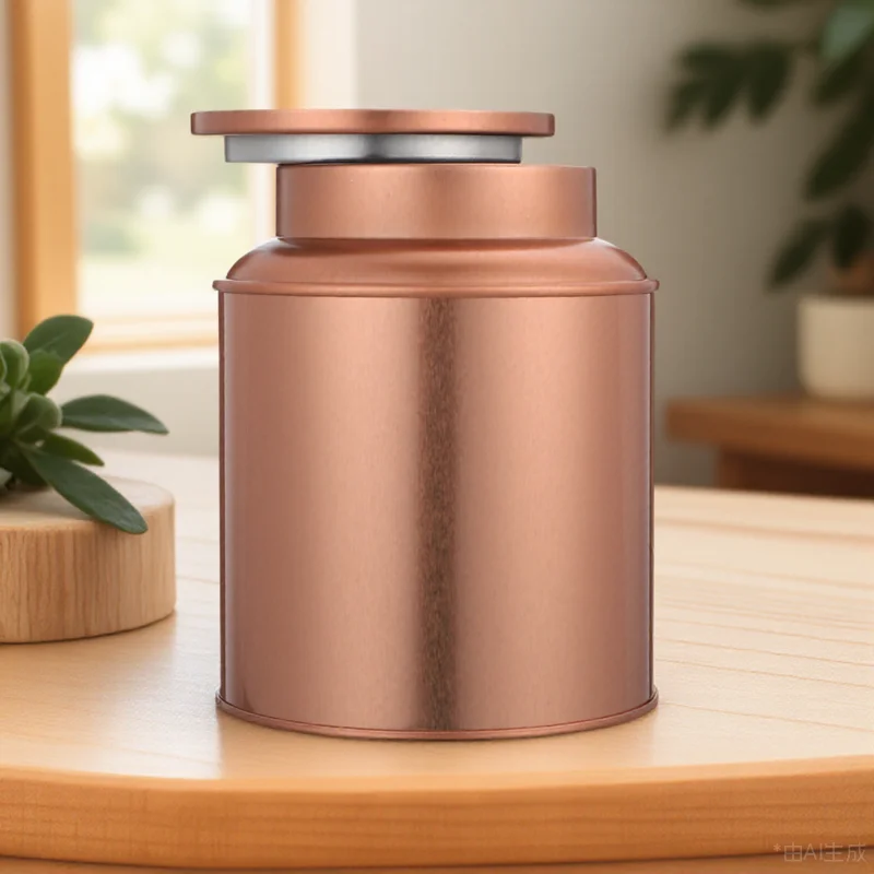 

Square Sealed Tinplate Storage Jar For Tea Candies Snacks Dustproof Lid Home Decoration Travel Container Packaging Box