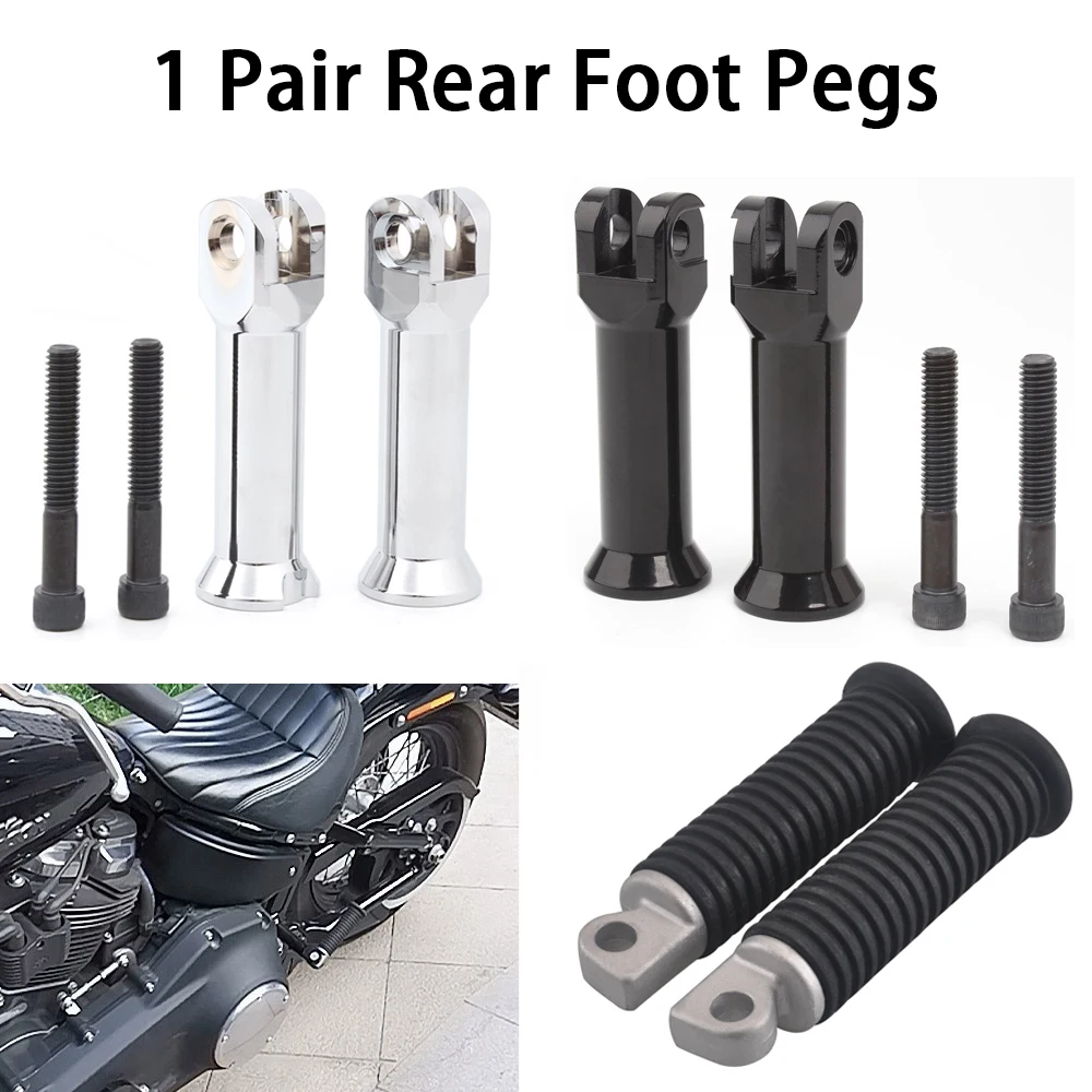 

Аксессуары для мотоциклов, 1 пара, задний кронштейн для подножки, черный алюминиевый сплав с ЧПУ, подходит для Harley-Davidson Sportster 1200 2004-2013