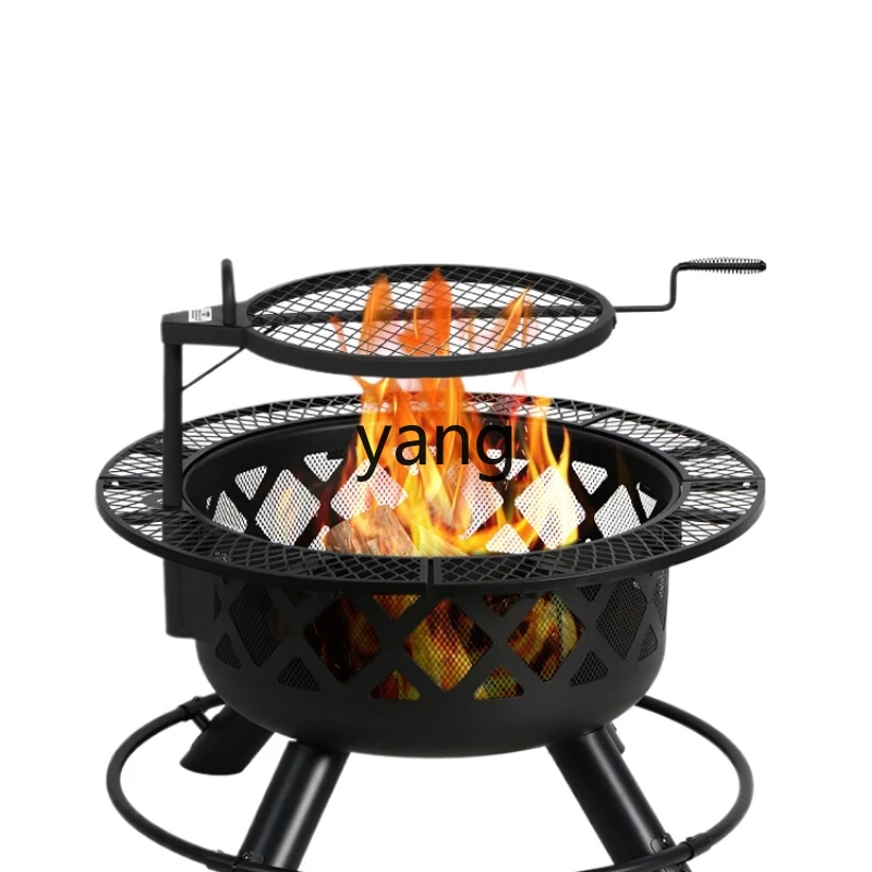 Yjq Barbecue Heating Dual-Use Courtyard Barbecue Grill B & B CampStove Outdoor Multi-Functional Brazier