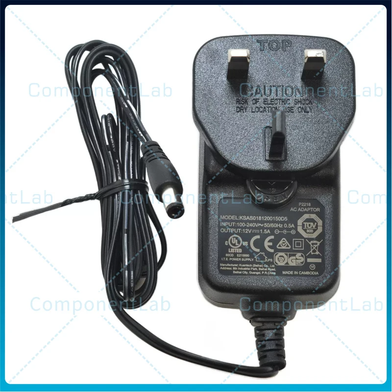 12V 1.5A Power Supply Adapter KSAS0181200150D5 Replacement Parts For Ktec External Seagate Hard Drive Enclosure Repair Spares