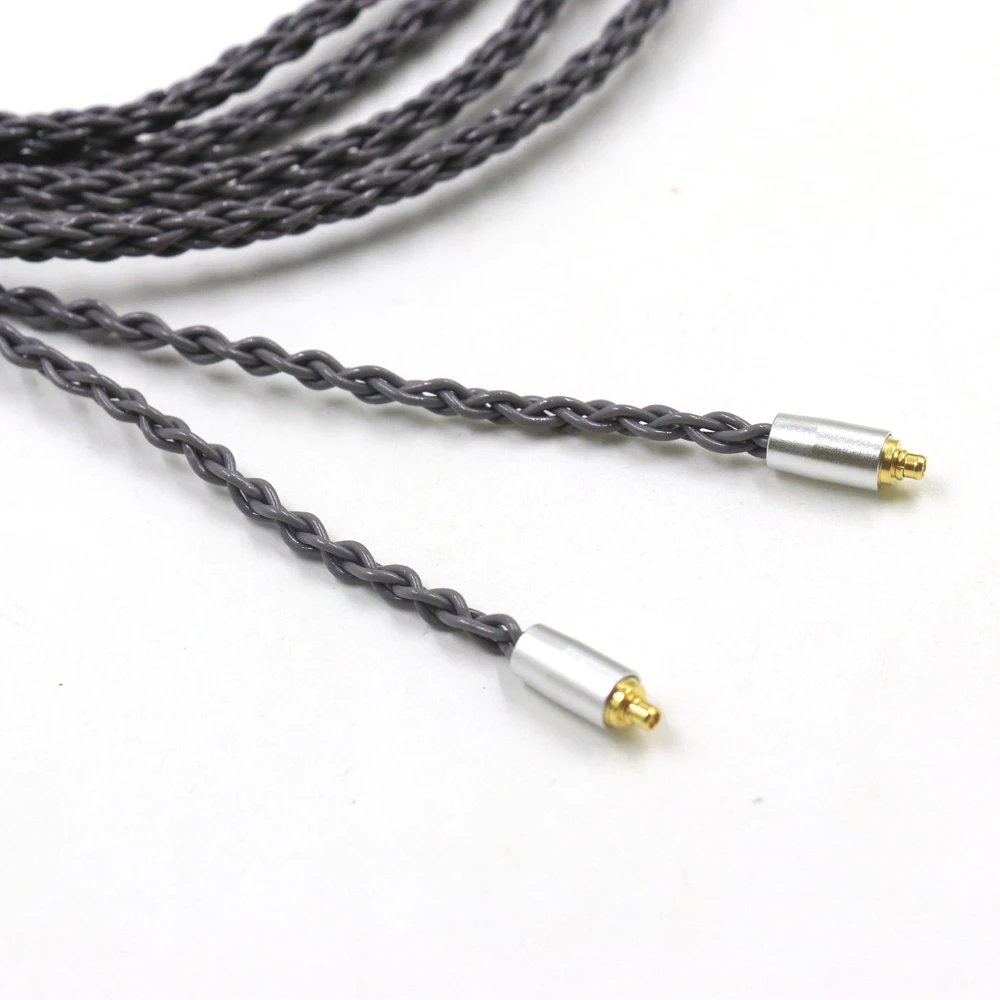 

8Core Silver Plated Earphone Cable For AKG N30 N40 MMCX Sennheiser IE300 IE900