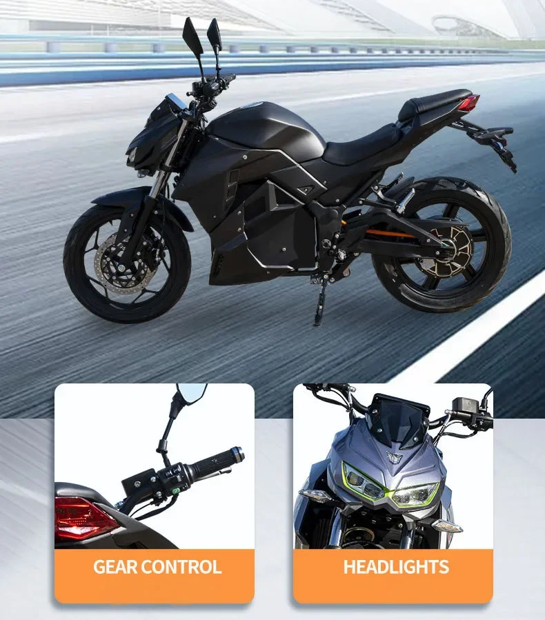

ForHigh Power 3000W 5000W Racing Electric Motorcycle High Speed 100kmh Powerful Electric Motor Cycle Sports Electric Motor