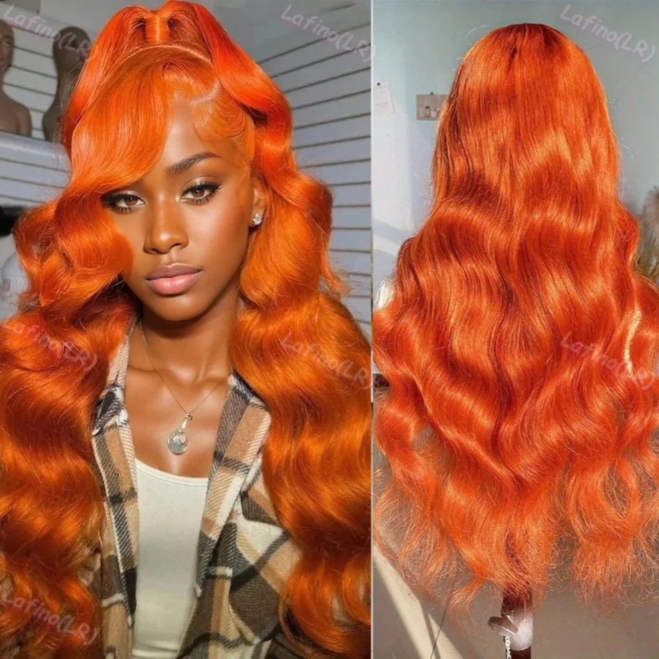 

613 HD 30 40 Inch Ginger Lace Frontal Wig 100% 13x6 Colored Body Wave Human Hair Quality Brazilian Cheap Wigs on Sale For Women