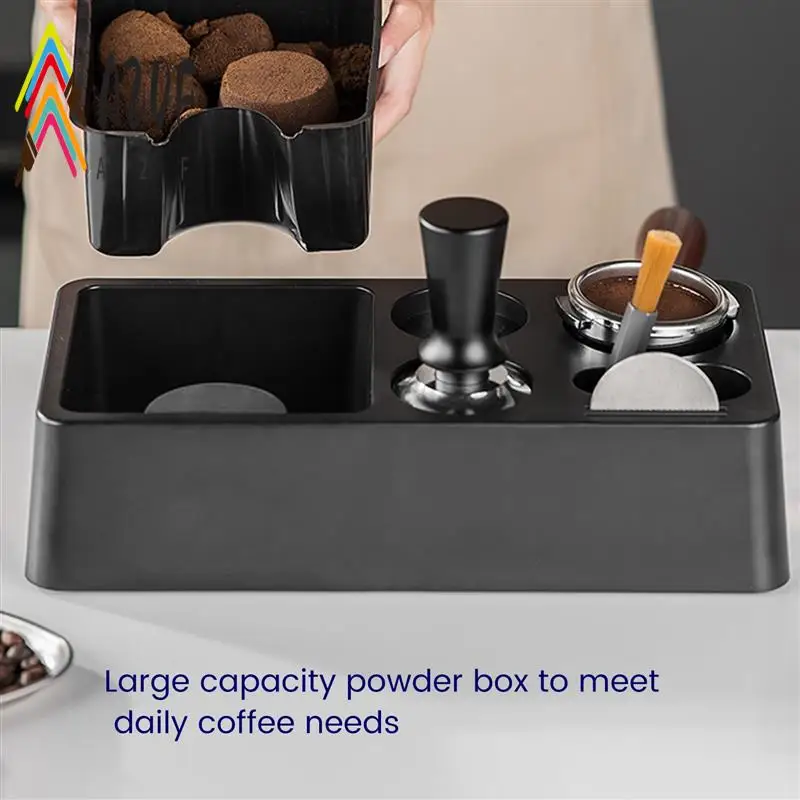 

A20F-Coffee Accessories Tamping Station , Espresso Tamper Mat Stand Coffee Portafilter Holder Station For 51-58Mm