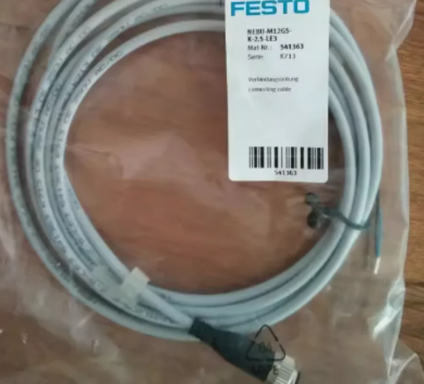 3PCS New original FESTO Connecting cable NEBU-M12G5-K-2.5-LE3 541363 NEBU-M12G5-K-5-LE3 541364