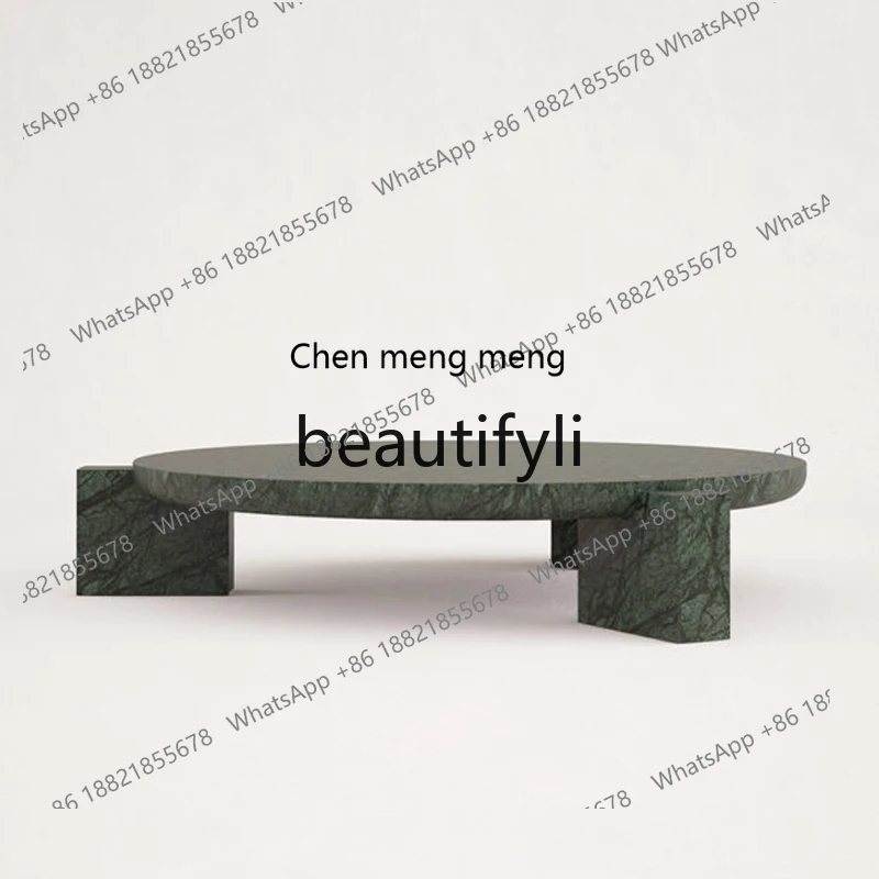 

Personalized Fashion Creative Natural Marble Coffee Table Round Designer Italian Minimalist Round Table Living Room