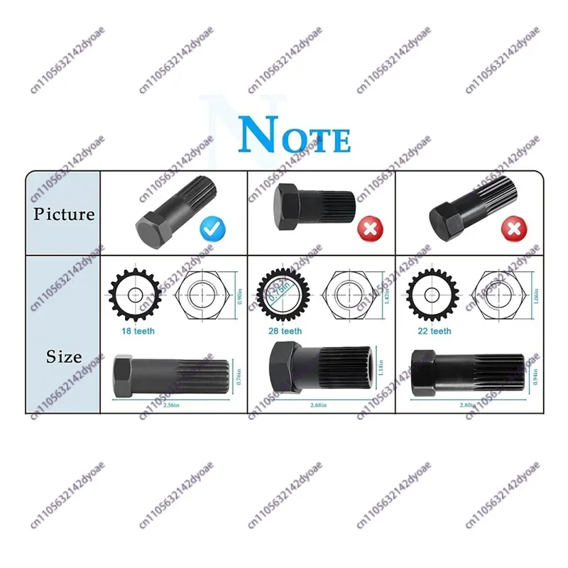 A72U Impeller Installation Removal Spline Wrench Tool WR001 For Kawasaki Seadoo GS GSX GTI GTS GTX HX RX SP JH750 JS650 JS750