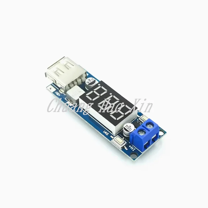 12V to 5V voltage reduction module DC-DC 3A DC power module LED battery car voltmeter