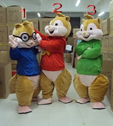 

Hot Sale Chipmunks Mascot Costume Squirrel Cartoon Cosplay Birthday Character Prop Apparel EVA Helmet Unisex Cartoon Apparel
