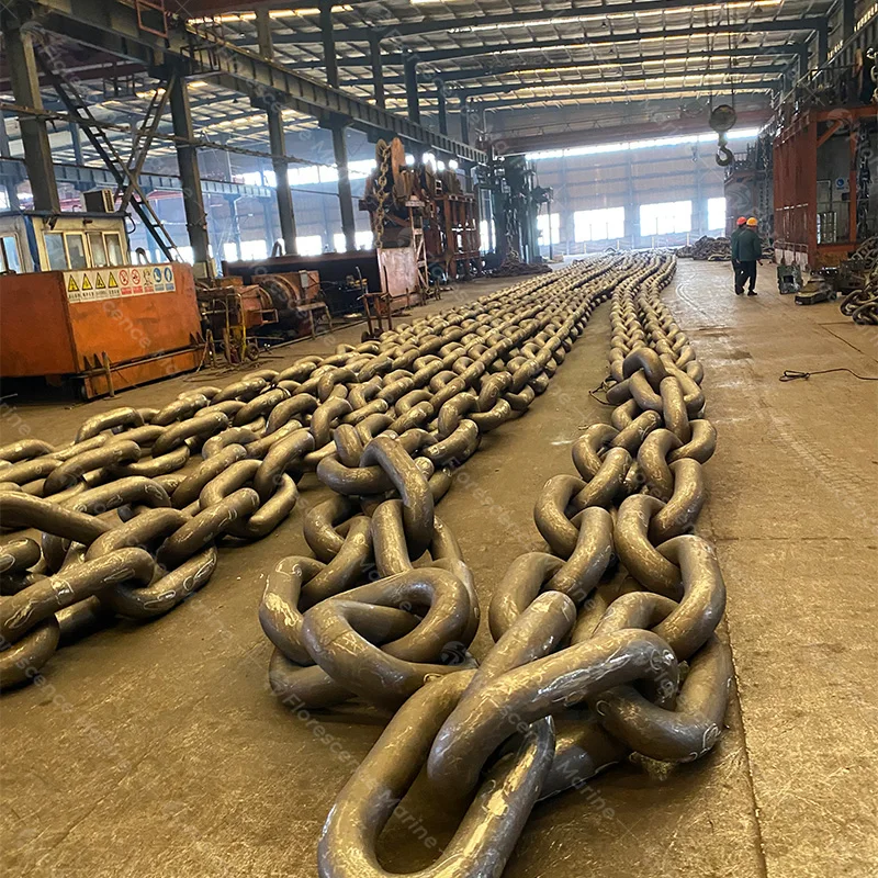Corrente de amarração galvanizadora de imersão quente pintada em preto M1 M2 M3 M4 R3 R3S R4 R4 + R5
