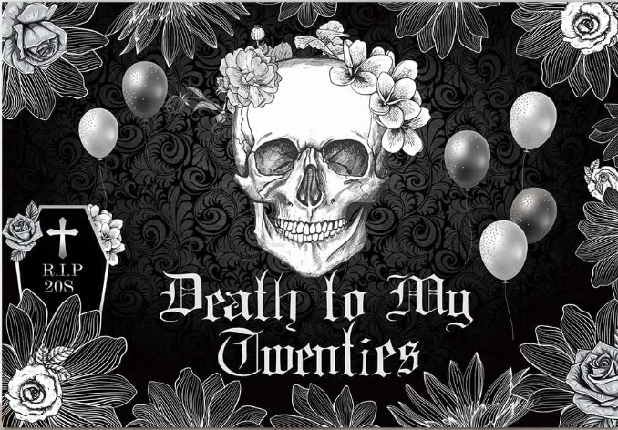 Day of The Dead Backdrop for Mexican Fiesta Sugar Skull Photography Background Dia DE Los Muertos Dress-up Birthday Party Fiesta