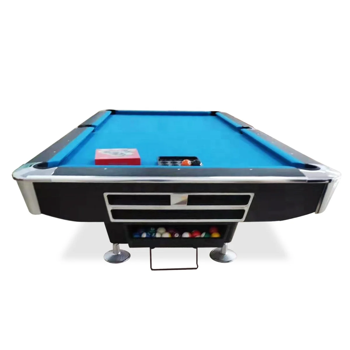 High-end Modern Style 8FT 9FT Slate Solid Wood Frame 9 Ball Pool Table For Sale