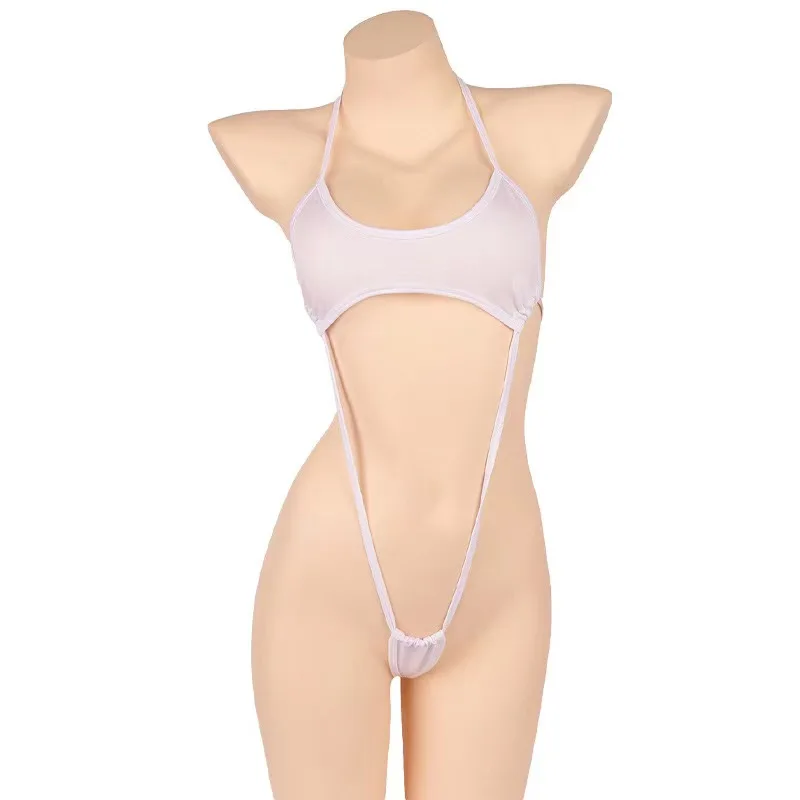 Women Japanese Sexy Lingerie Mini Backless One Piece Micro Bikini Jumpsuit Erotic Sex Costumes Bodysuit for Women Sexy Lingerie