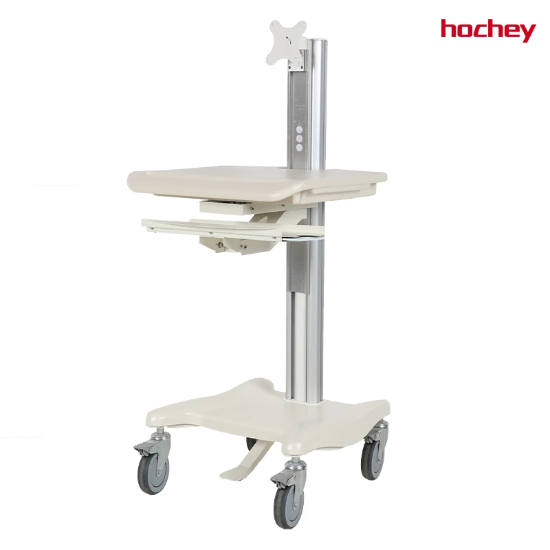 Factory Supply  Instrument Trolley Hospital Mobile Cart for Monitor ECG Ultrasound Equipment