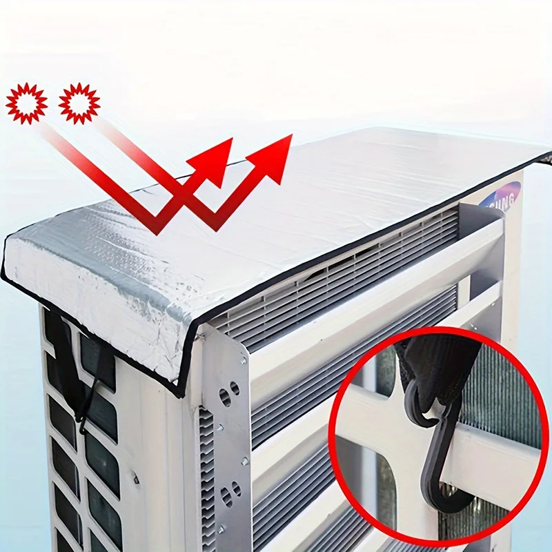 

Rainproof And Temperature Reducing Air Conditioning Cover, Waterproof, Sun Proof And Heat-insulating Top Protective Cover