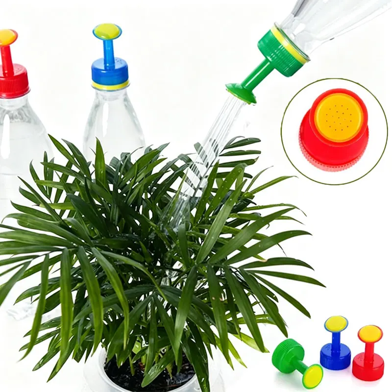3/6/9Pcs Coke Bottle Cap Watering Nozzle Sprinkler Head Small Holes Uniform Output Reusable PVC Creative Planting Tools