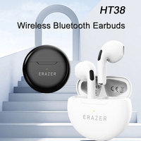 Lenovo ERAZER HT38 WTS Bluetooth Earphones 13mm Large Horn Intelligent Mini Headset Noise Reduction HIFI HD Sound Calls Earbuds
