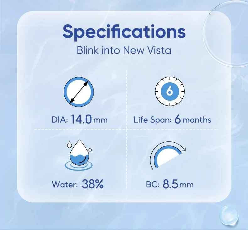 (+1.00~+10.00) MAGITSER Hyperopia Power Contact Lenses And Farsightedness HD Lens Breathable And Soft 14.0mm 8.5mm 6 Months