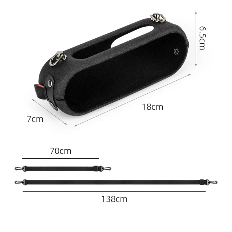 Eccellente adatto per altoparlante Tribit Xsound Go Custodia protettiva in EVA Divertente doppia tracolla per altoparlante a tracolla