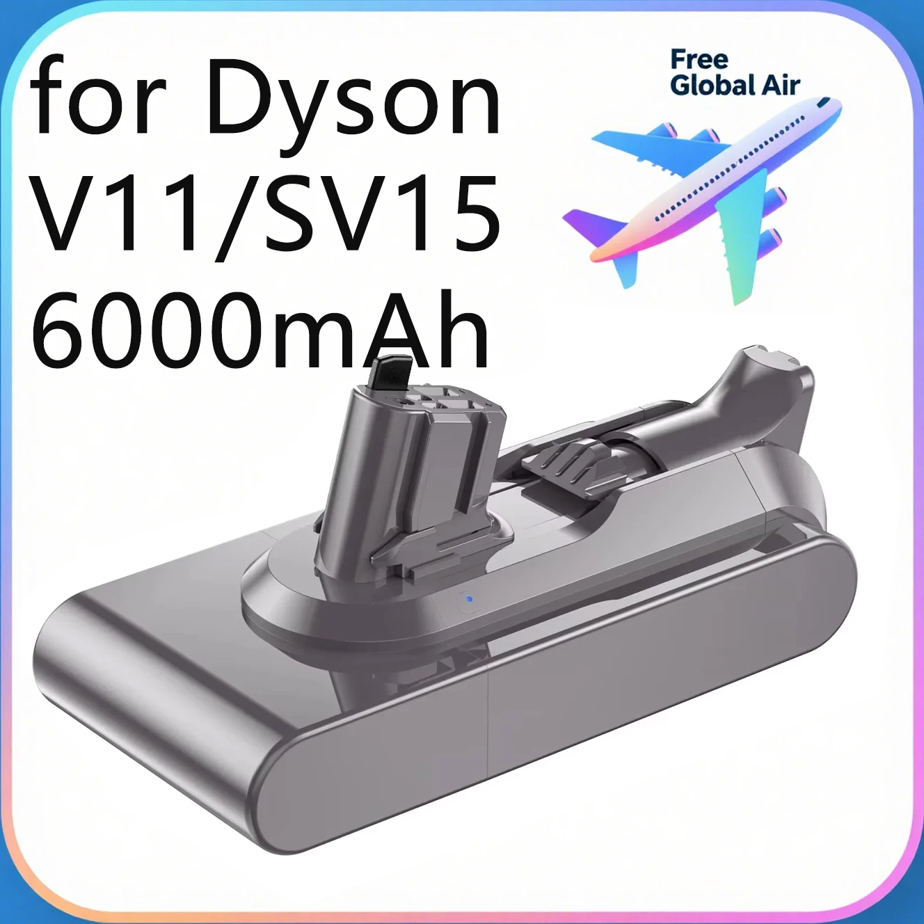 

Аккумулятор V11 100% 6000 мАч 25,2 В для пылесоса Dyson V11 SV15 SV16 SV17 SV18 SV22, V11 Animal Fluffy, литий-ионный аккумулятор