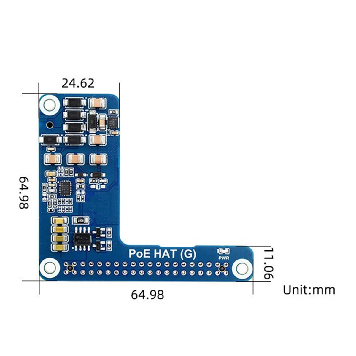 

For 5 PoE HAT (G)+Case+3007PWM Fan 802.3af/At for 5 POE Ethernet Power Supply Expansion Board