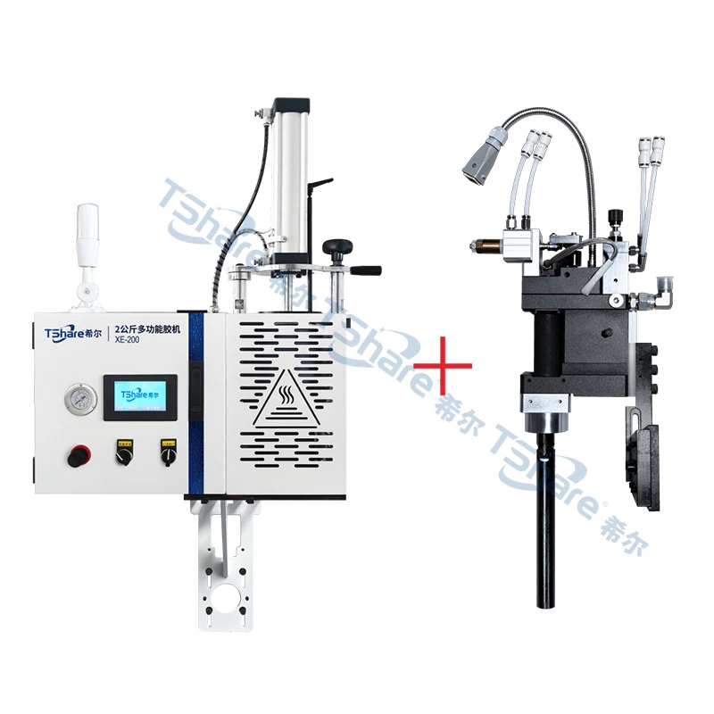 Tshare 2kg Hot Melt Glue Machine High Quick Melt PUR/EVA Edge Banding Machine Parts Furnituer Cupboard Woodworking