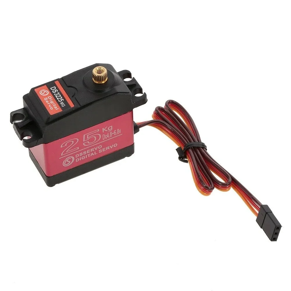 

DSSERVO DS3225 25KG 180 Degree Metal Gear High Torque Waterproof Digital Servo For RC Airplane Robot Car