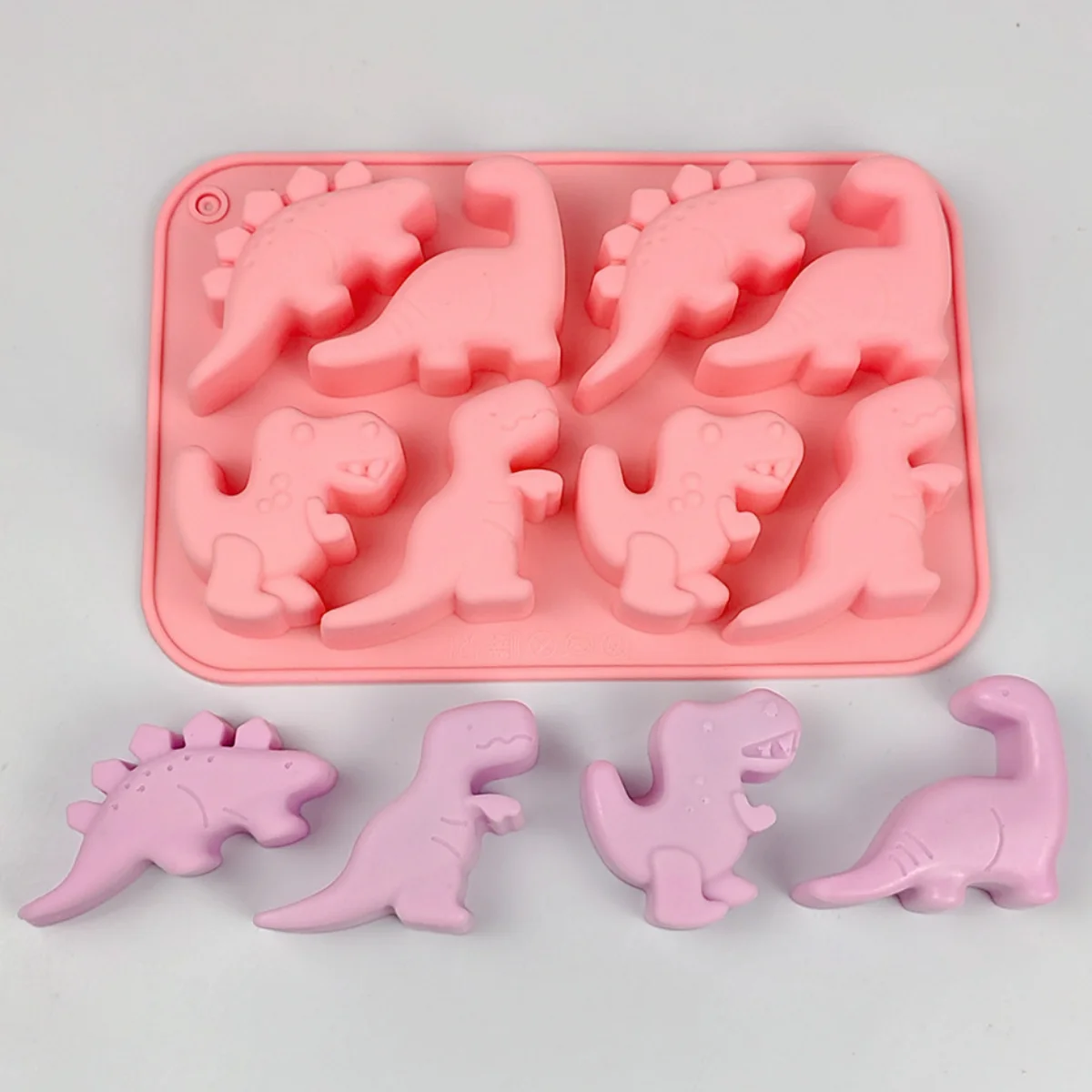 Jurassic Dinosaur Chocolate Silicone Mold Dragon Cake Decor Candy Jelly Baking Tool Candle Soap Mould Ice Tray Home Decor Gifts