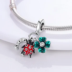 Laza Charm badet Silber für Frauen, Pakens, Hund, Kirsche, Popcorn, geeignet für Armband, DIY -Schmuck, 1PC, 1PC 10 Hauptverkauf Pingon Popcorn - №9